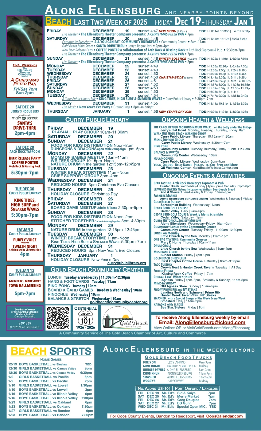 Calendar Of Local Events