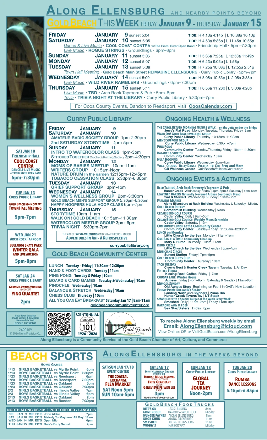 Calendar Of Local Events