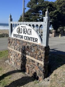 Gold Beach Visitor Sign