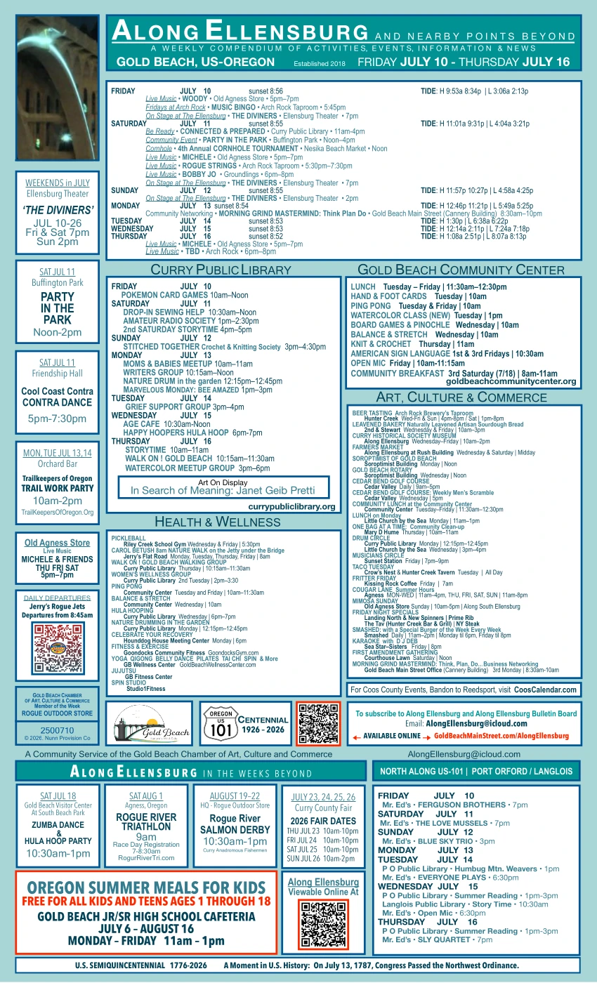 Calendar Of Local Events