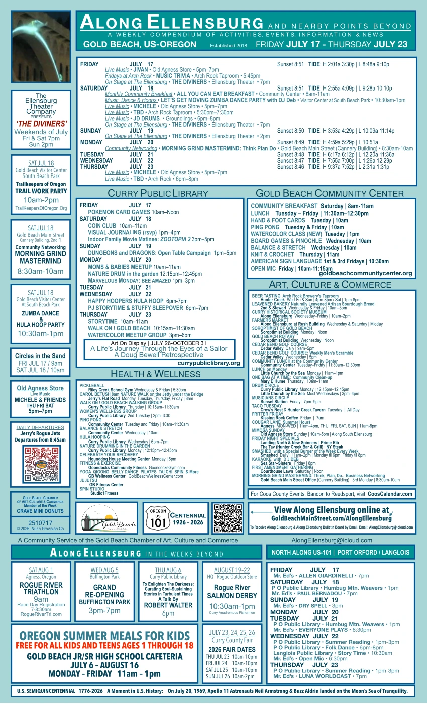Calendar Of Local Events