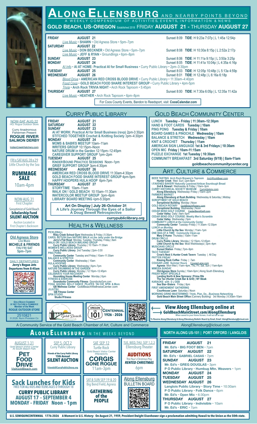 Calendar of Local Events