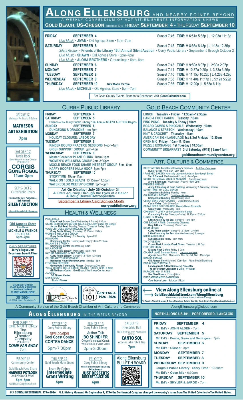 Calendar Of Local Events