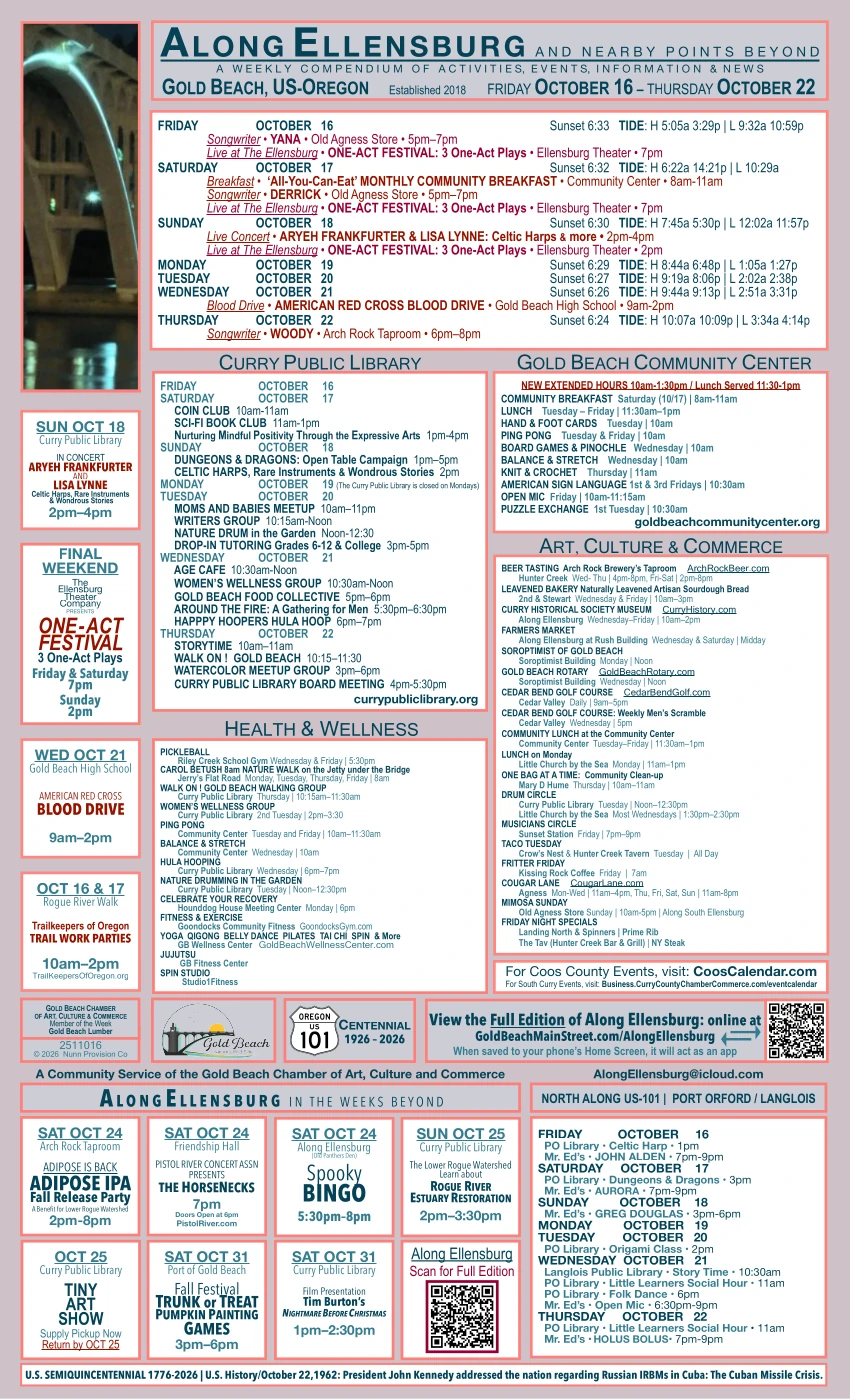 Calendar Of Local Events